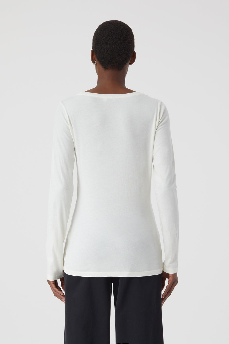 T-Shirts Deep Neck Long Sleeve - Old Pine - Femme