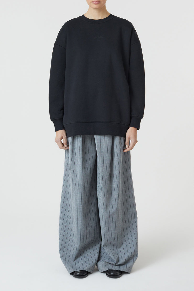 T-Shirts Oversize Crew - Green Weed - Femme
