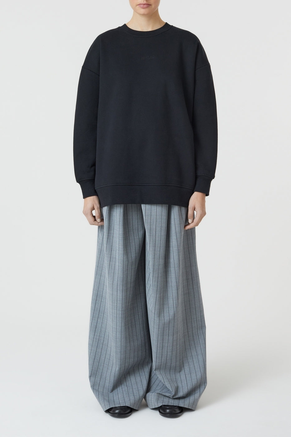 T-Shirts Oversize Crew - Green Weed - Femme