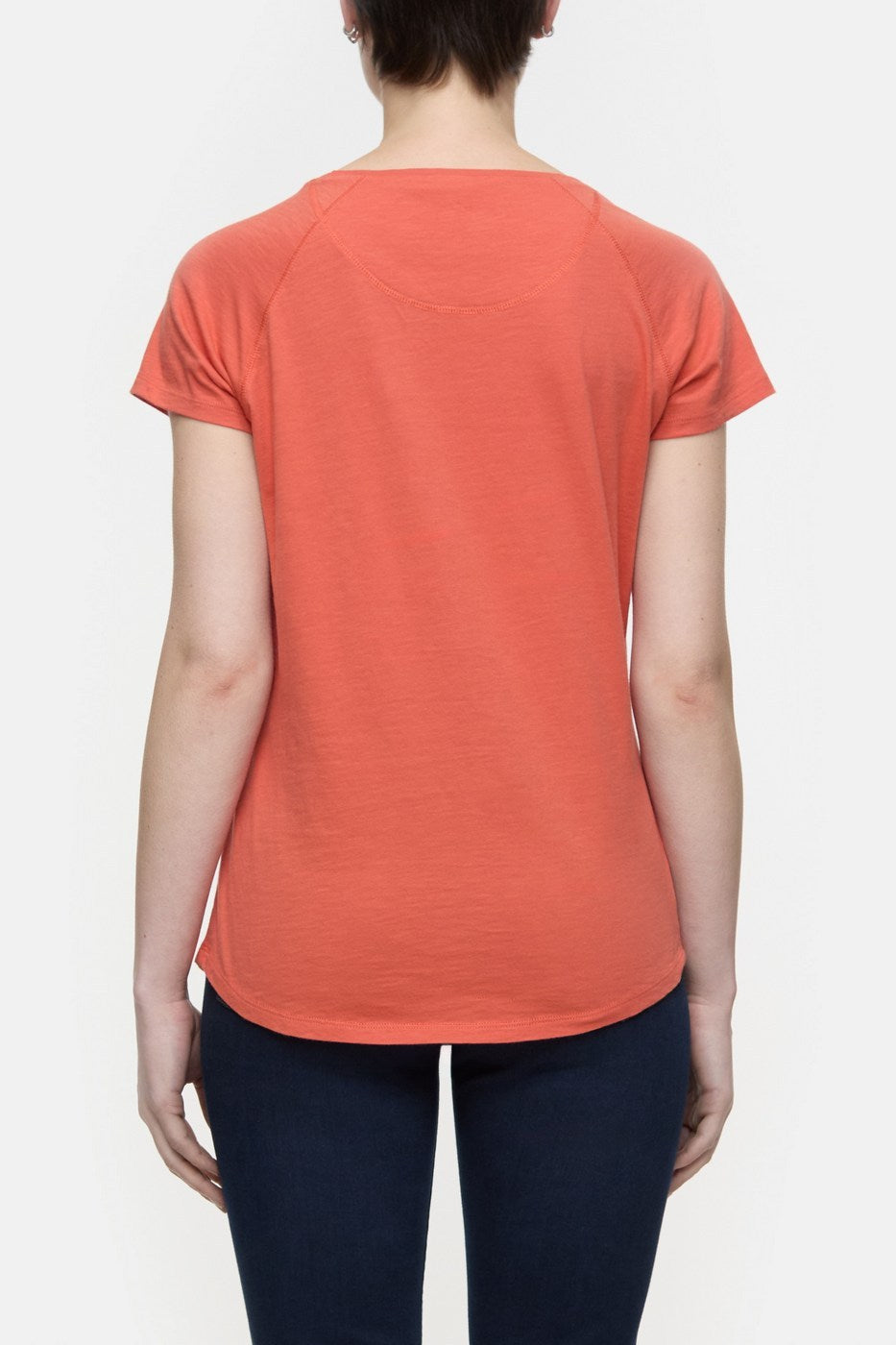 T Shirt Raglan - Aperol Red - Femme