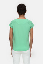 T Shirt Raglan - Green Kick - Femme