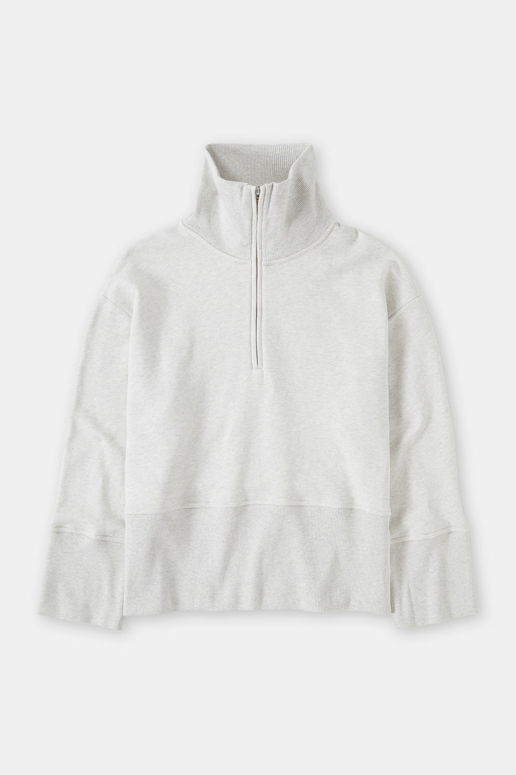 T-Shirts Half Zip Longsleeve - Black - Femme