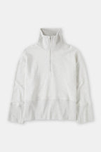 T-Shirts Half Zip Longsleeve - Black - Femme