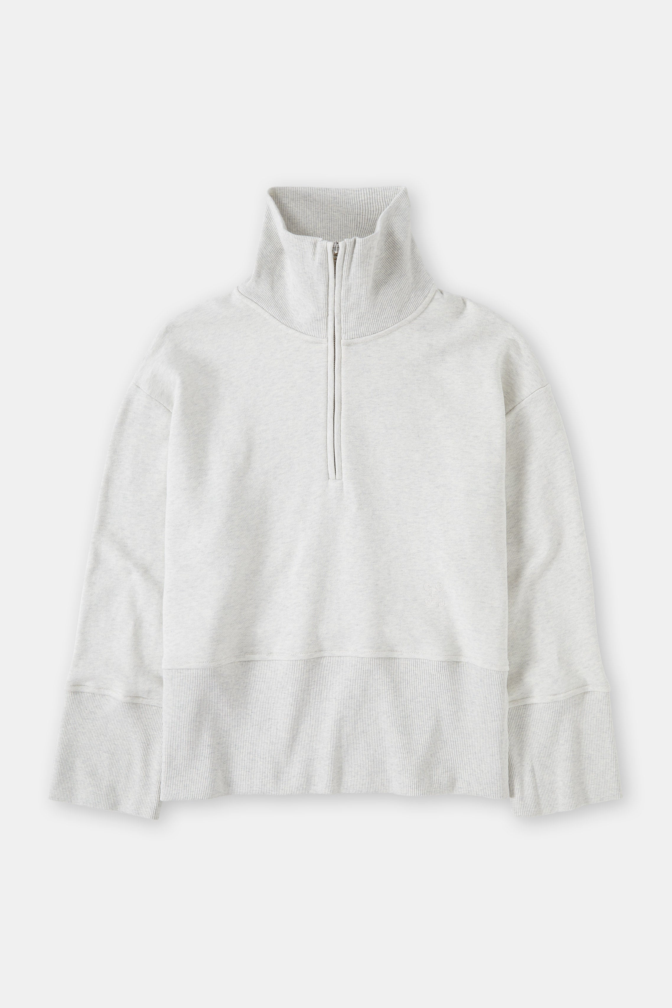 T-Shirts Half Zip Longsleeve - Black - Femme