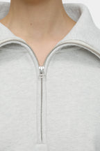 T-Shirts Half Zip Longsleeve - Black - Femme