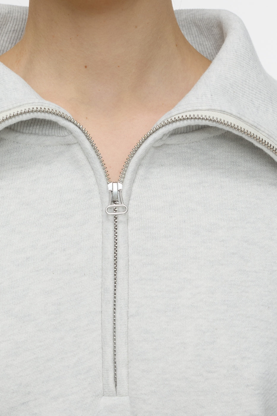 T-Shirts Half Zip Longsleeve - Black - Femme