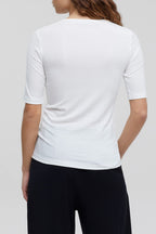 Closed - T-Shirt Rib - Ivory - Femme