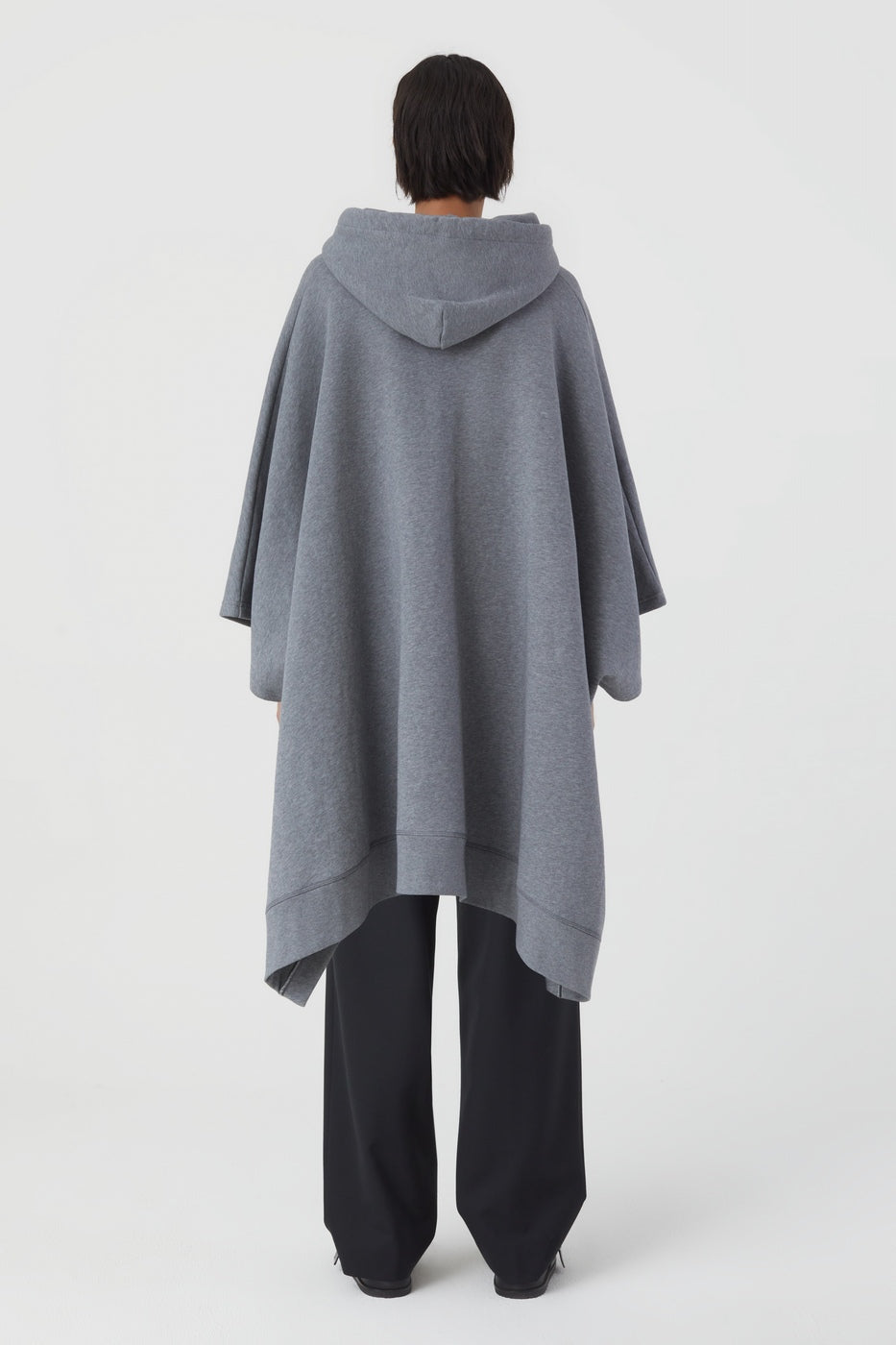 T-Shirts Hooded Cape - Black - Femme