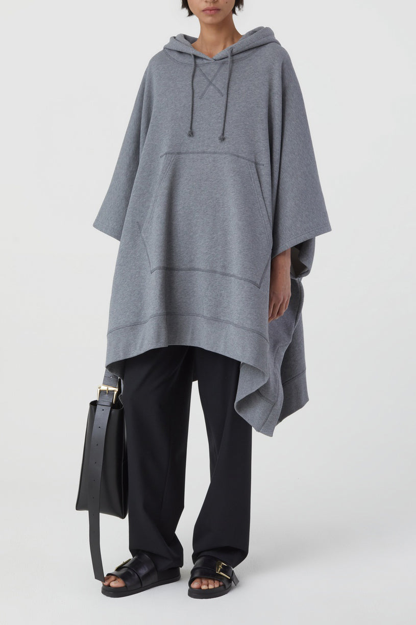 T-Shirts Hooded Cape - Black - Femme
