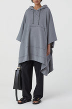 T-Shirts Hooded Cape - Black - Femme
