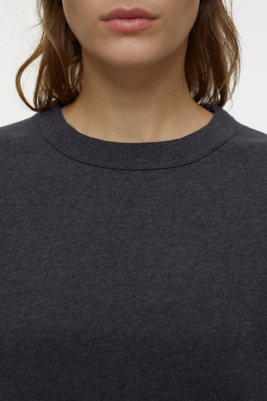 T-Shirts Fitted Crewneck - Latte - Femme