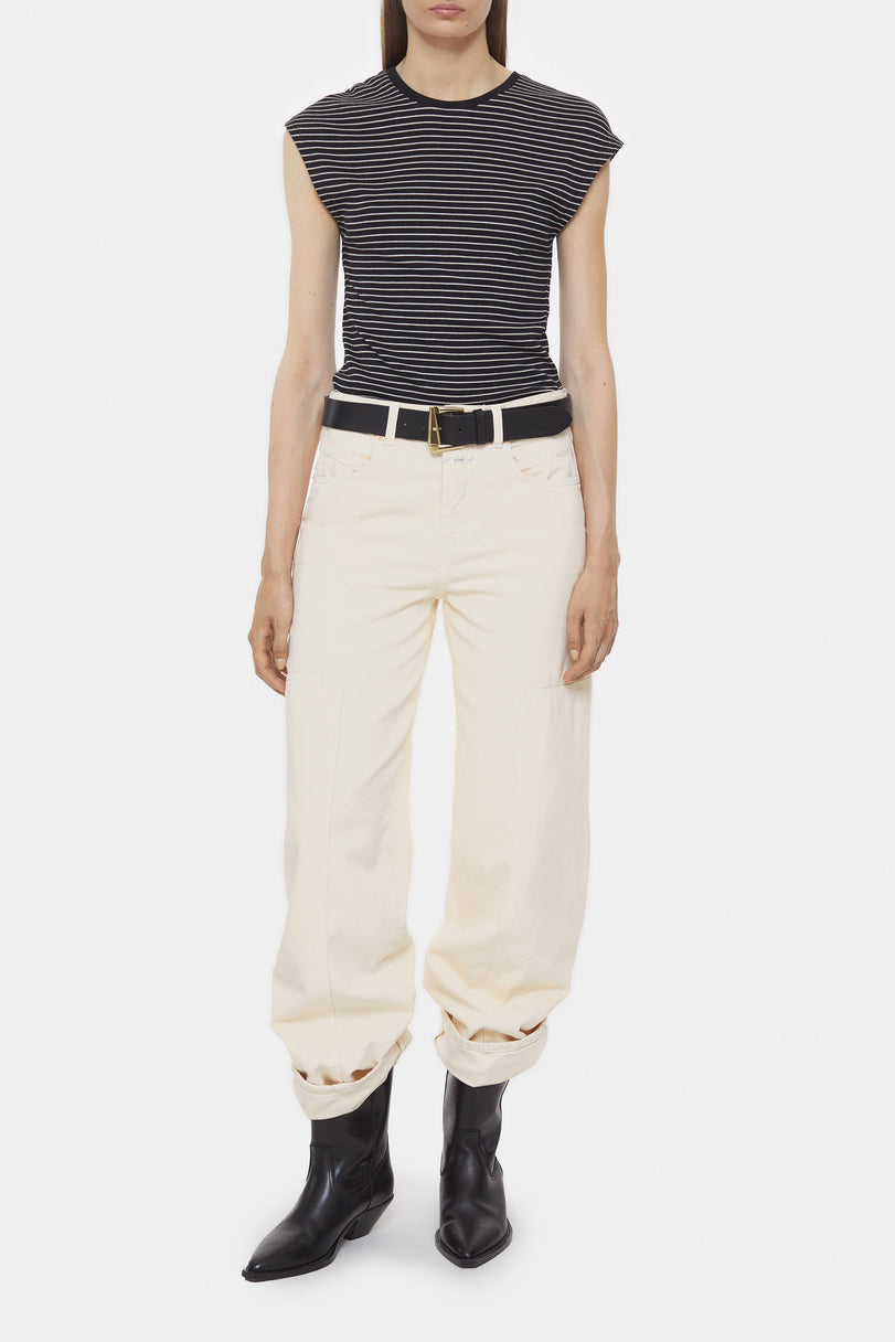 T-Shirts Cap Sleeve Top - Brown Sugar - Femme