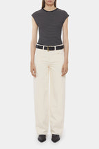 T-Shirts Cap Sleeve Top - Brown Sugar - Femme