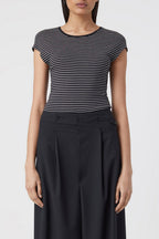 T-Shirts Cap Sleeve Top - Brown Sugar - Femme