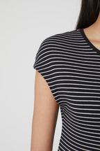 T-Shirts Cap Sleeve Top - Brown Sugar - Femme