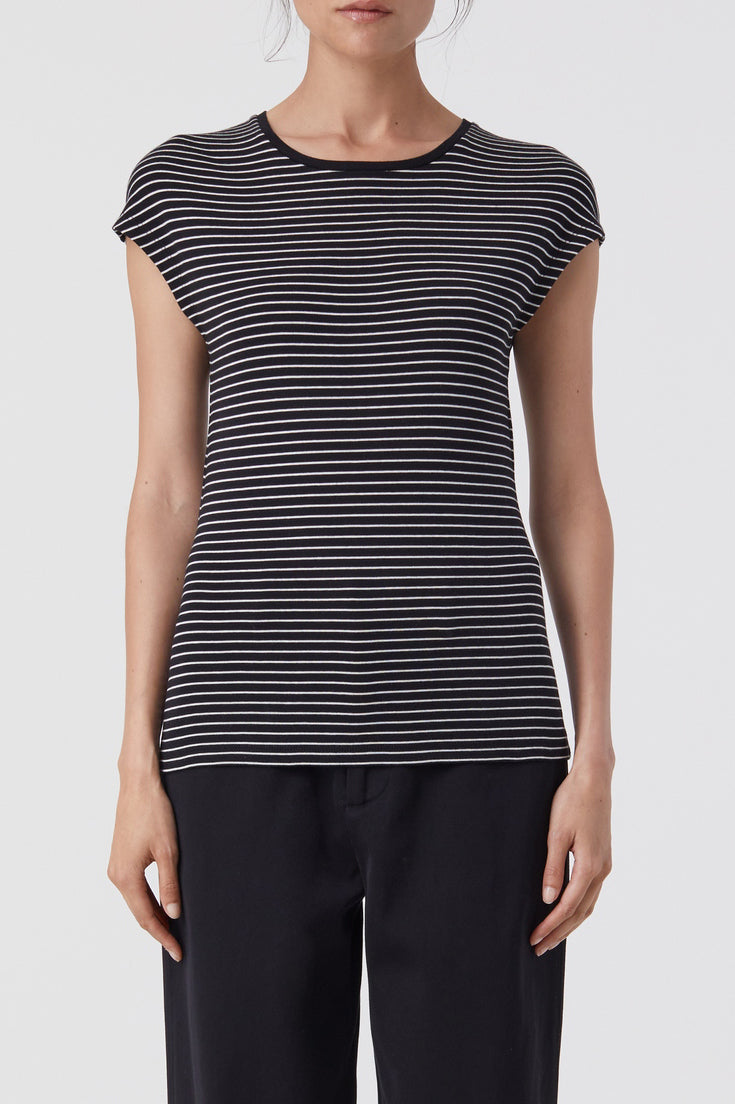 T-Shirts Cap Sleeve Top - Brown Sugar - Femme