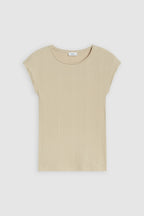 T-Shirts Cap Sleeve Top - Brown Sugar - Femme
