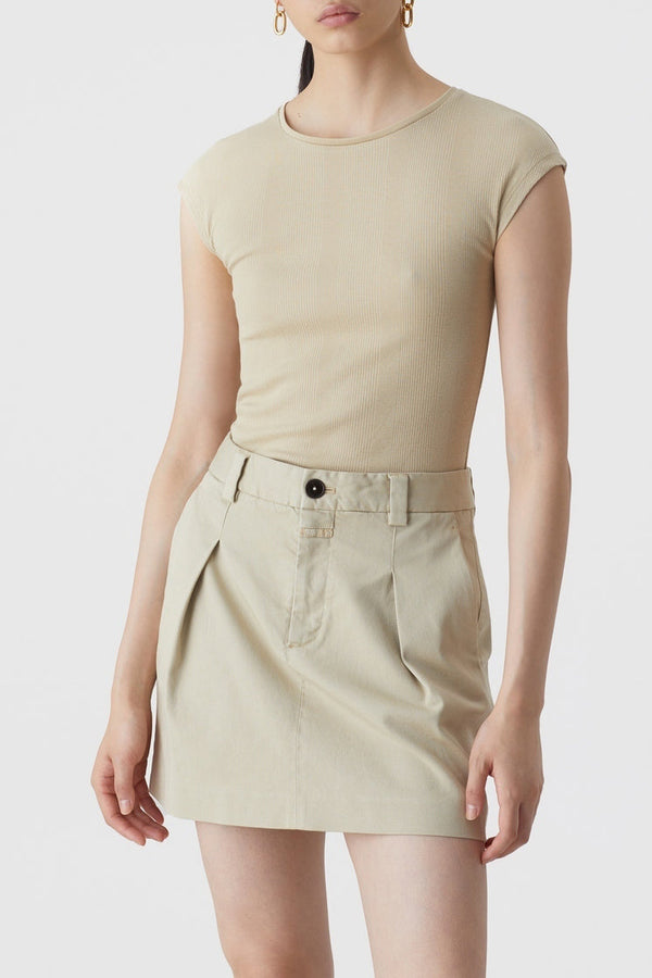 T-Shirts Cap Sleeve Top - Brown Sugar - Femme