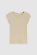T-Shirts Cap Sleeve Top - Brown Sugar - Femme