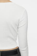 T-Shirts Cropped Longsleeve - Calamatta Yellow - Femme