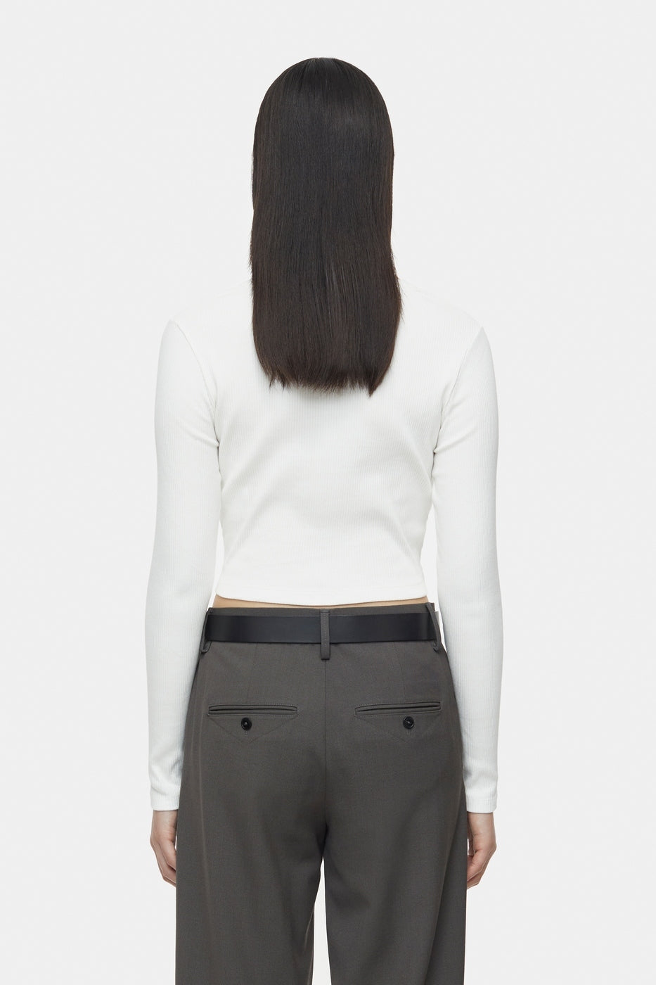 T-Shirts Cropped Longsleeve - Calamatta Yellow - Femme