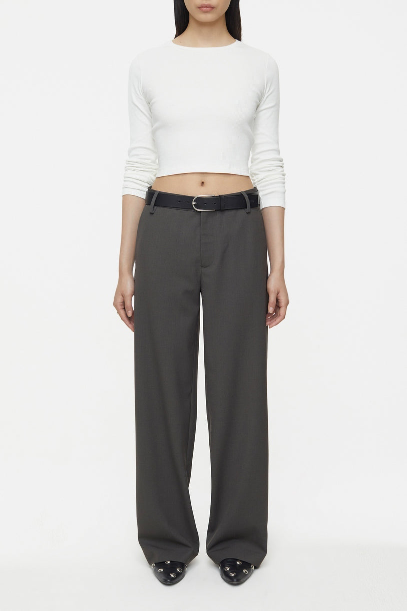T-Shirts Cropped Longsleeve - Calamatta Yellow - Femme