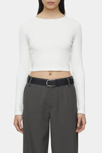T-Shirts Cropped Longsleeve - Calamatta Yellow - Femme
