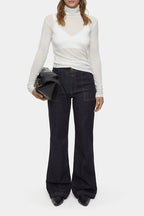 T-Shirts Turtle Neck - Smokey Blue - Femme