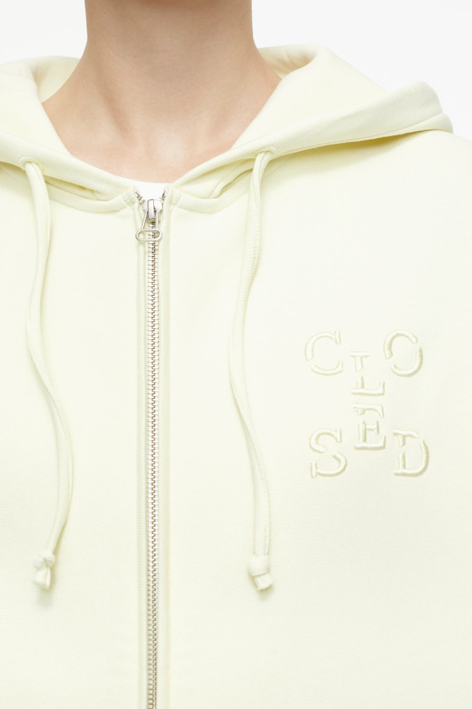 T-Shirts Zip Jacket - Ivory - Femme