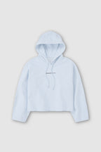 Cropped Hoodie - Soft Blue - Femme