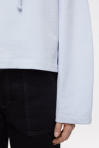 Cropped Hoodie - Soft Blue - Femme