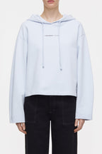 Cropped Hoodie - Soft Blue - Femme