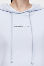 Cropped Hoodie - Soft Blue - Femme