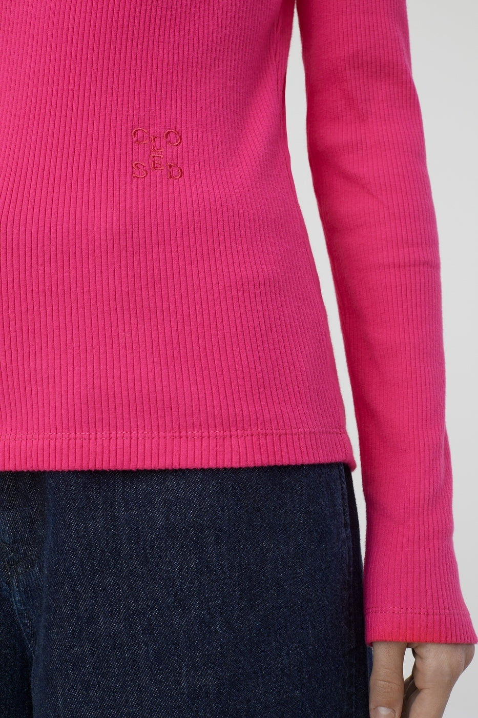 T-Shirts V Neck Longsleeve - Nutmeg - Femme