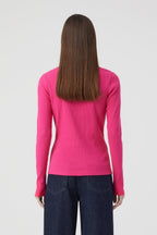 T-Shirts V Neck Longsleeve - Nutmeg - Femme