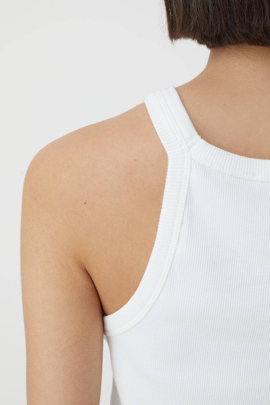 Cropped Tank Top - Ivory - Femme