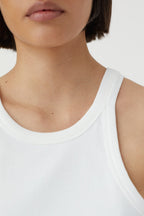 Cropped Tank Top - Ivory - Femme