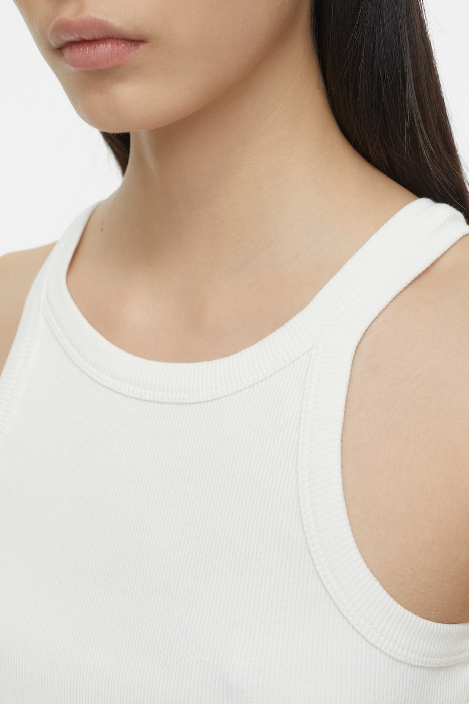 T-Shirts Racer Top - Taupe Beige - Femme
