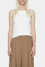 T-Shirts Racer Top - Taupe Beige - Femme