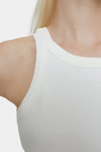 T-Shirts Racer Top - Taupe Beige - Femme