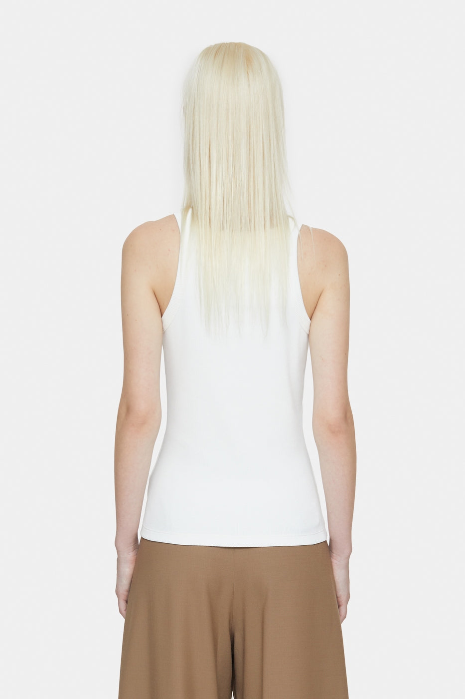 T-Shirts Racer Top - Taupe Beige - Femme