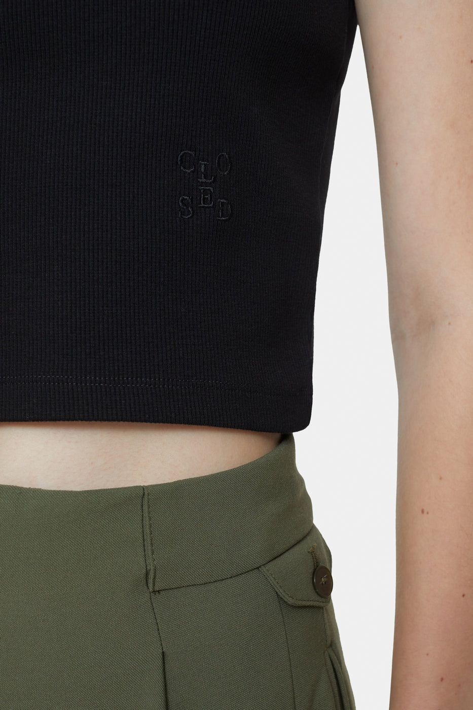 Racer Top - Black - Femme