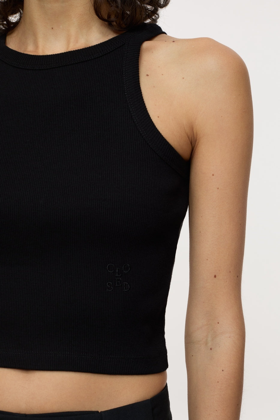 Racer Top - Black - Femme