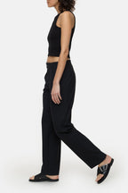Racer Top - Black - Femme