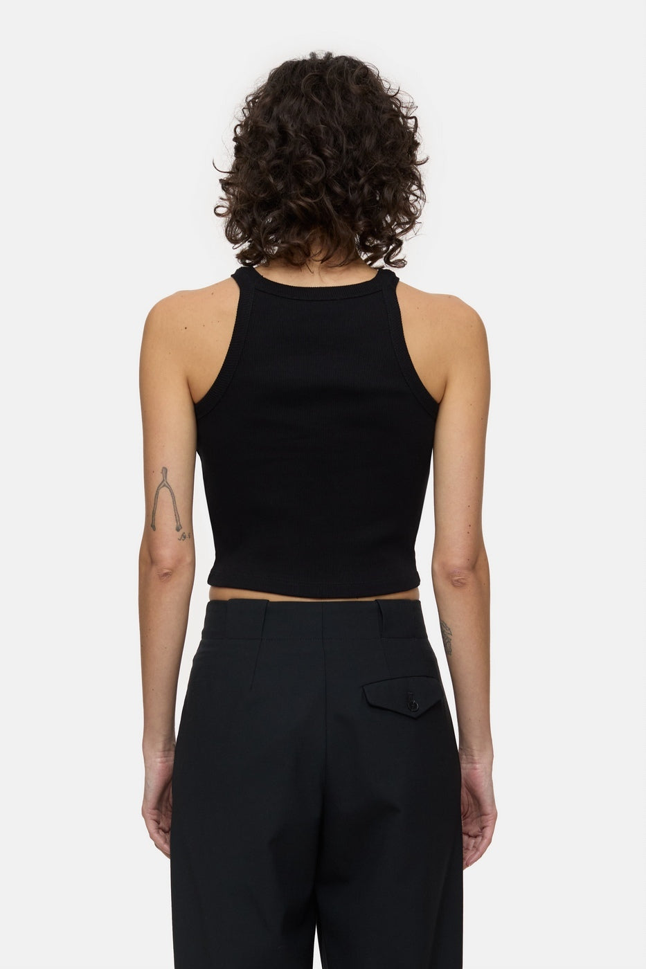 Racer Top - Black - Femme