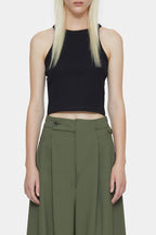 Racer Top - Black - Femme