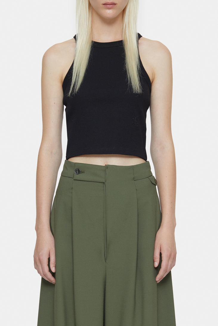 Racer Top - Black - Femme