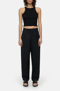 Racer Top - Black - Femme