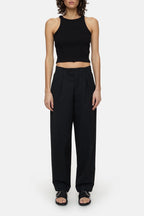 Racer Top - Black - Femme