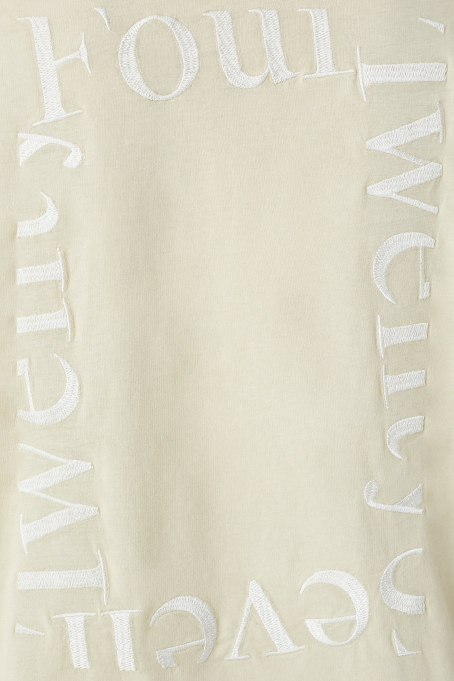 Embroidered Oversize T-Shirt - Elderflower - Femme